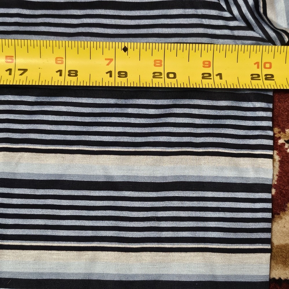 Hugo Boss Golf Men Blue Striped Polo Shirt Ben B 870 Made in Italy NWT Size L - Picture 6 of 8